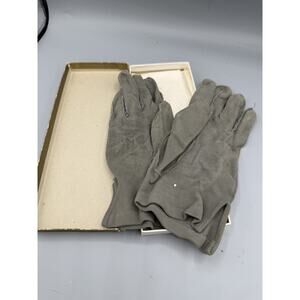 Fownes Women’s Suede Gloves Mocha Brown Size 8.5 Vintage Dress Gloves USA